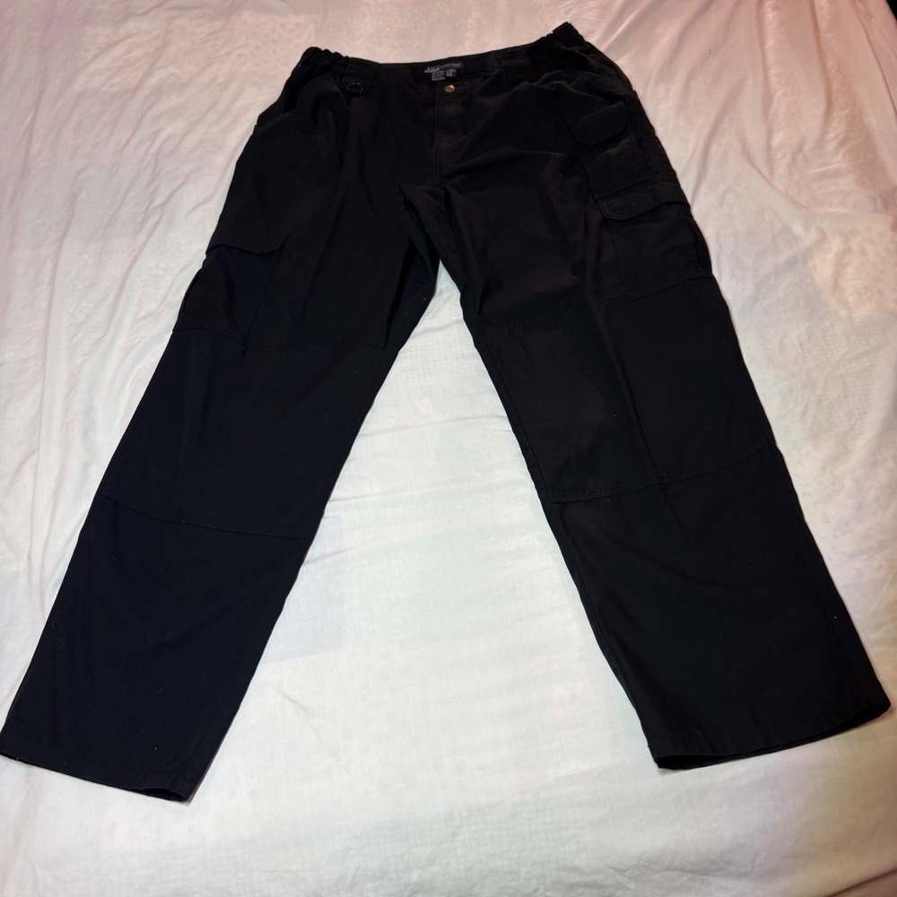 5.11 Tactical Series 74273 Mens Black Ripstop Cargo Pants 38x32 Utility Workwear